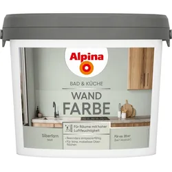 Alpina  Bad  &  Küche  Wand-Farbe  Silberfarn  2,5  Liter