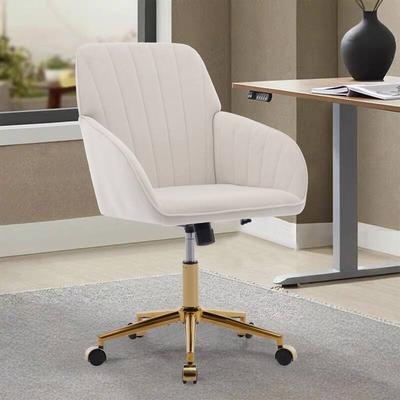 Adjustable Ergonomic Swivel Chair ,Long Sitting Comfort for Home Bedroom