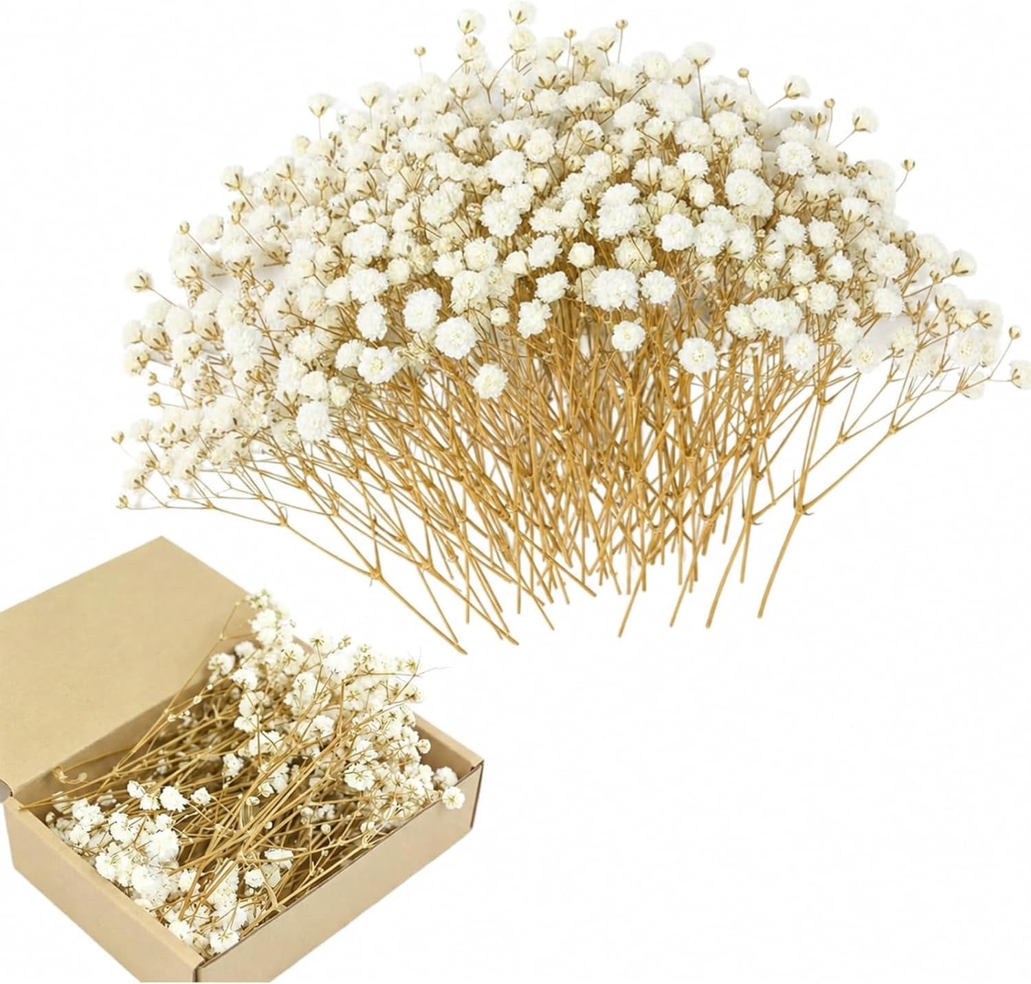 100 Stuks Kunstmatige Gedroogde Bloemen voor Creatieve Projecten en Decoratie