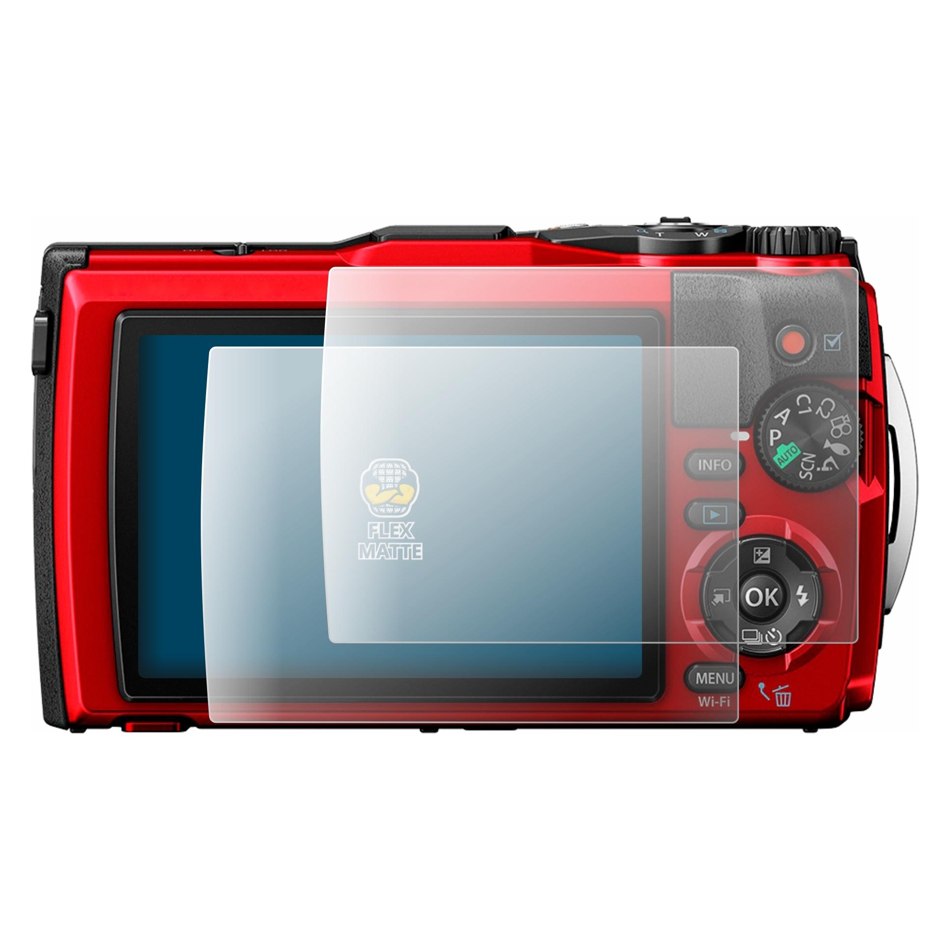 Brotect Fullscreen für Olympus OM System Tough TG-6 Schutzfolie Displayschutz Folie Matt (5635909)