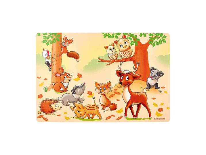 Platzset RITZENHOFF & BREKER Platzset Waldtiere 30 x 45 cm bunt , bunt, Platzsets, Platzset