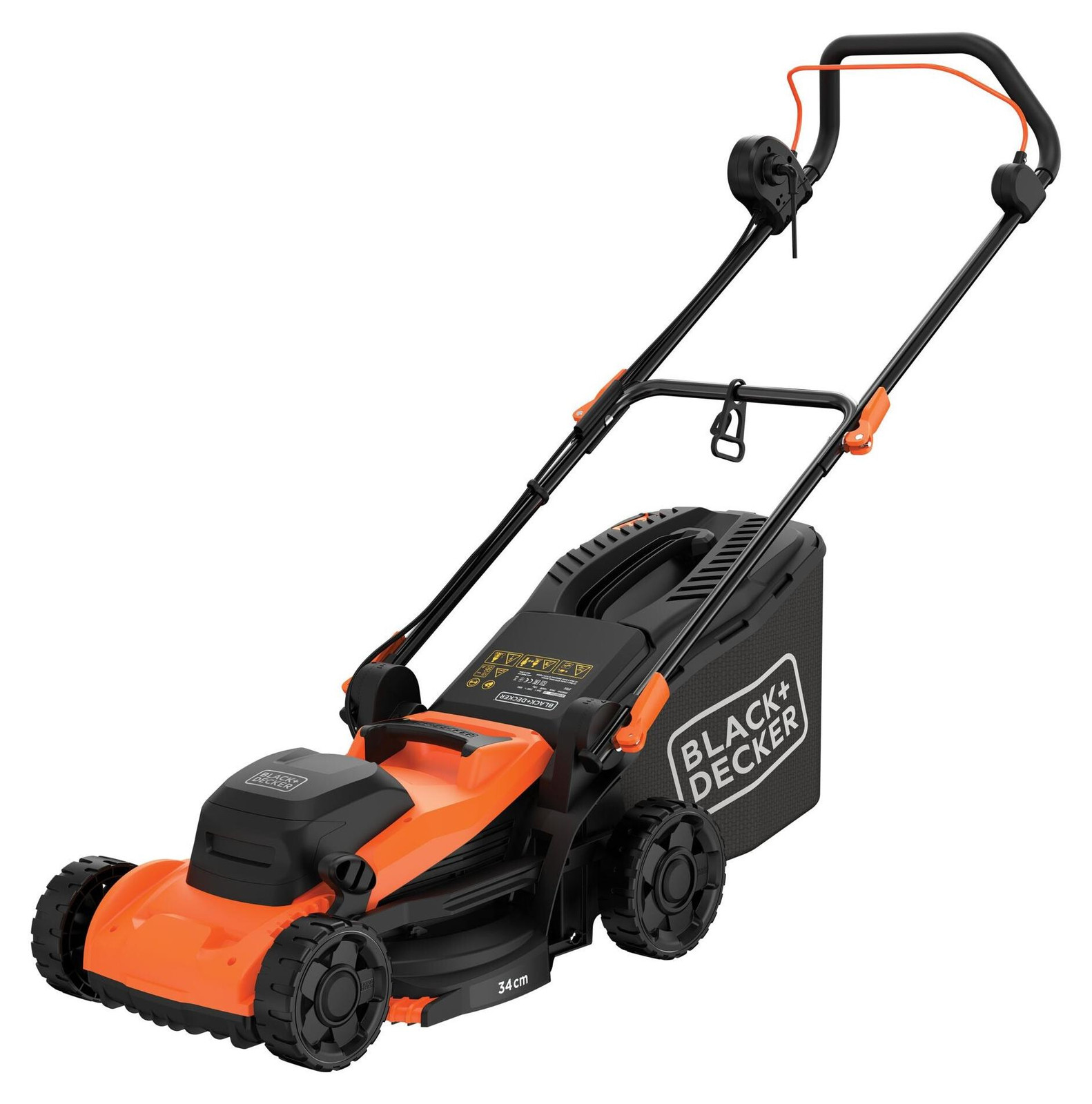 Black+Decker BEMWP340 Netstroom Grasmaaier, Oranje