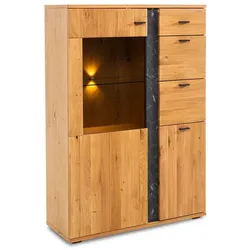 Highboard Yellowstone Holz Wildeiche geölt