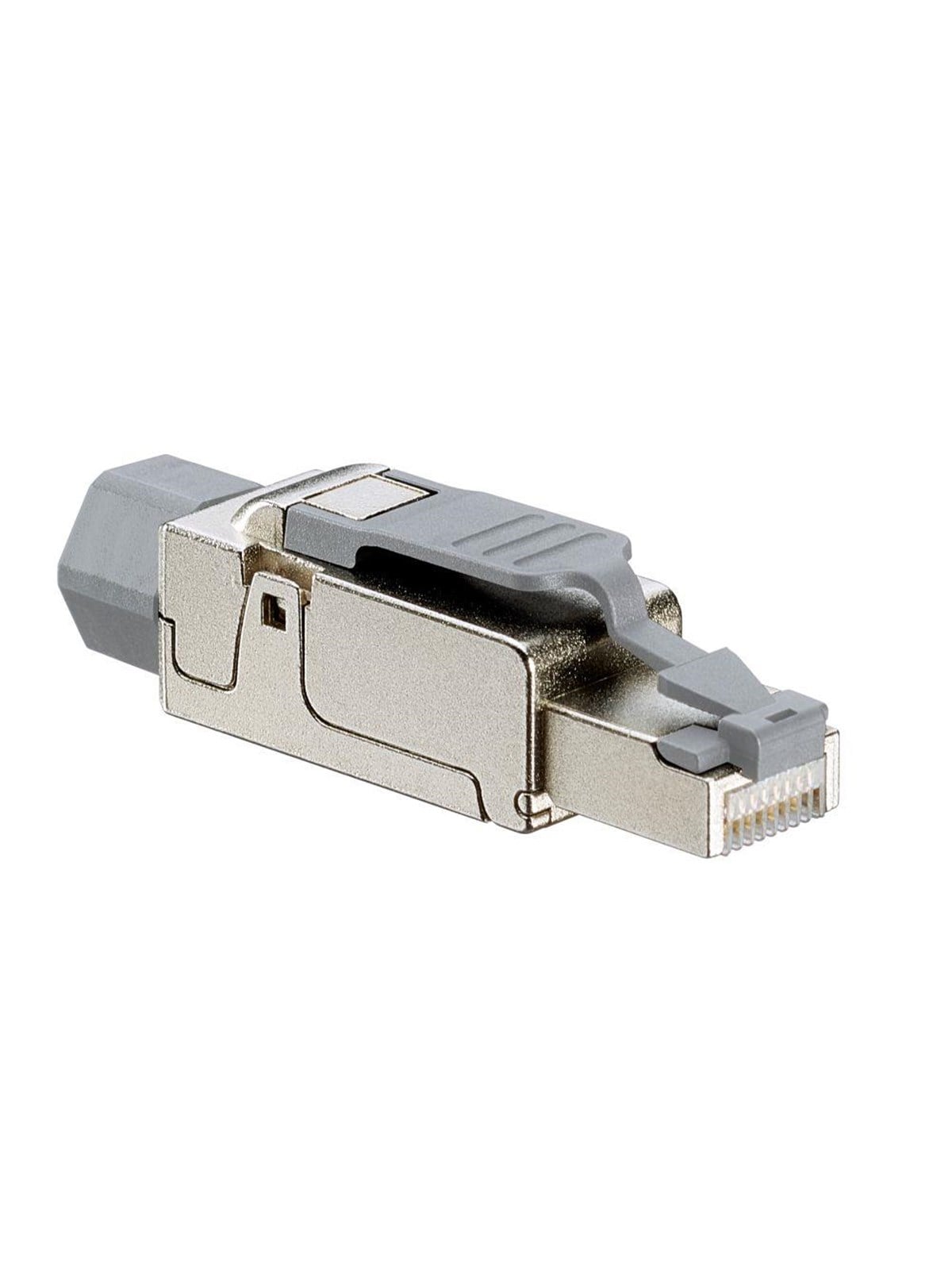 Leviton Cat 6a universal tool free plug - Grau