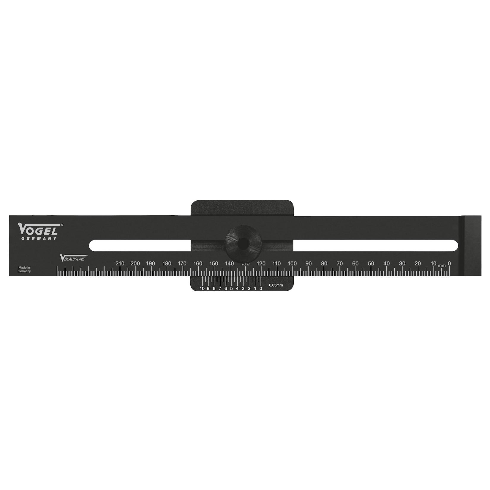 Vogel Germany Streichmaß Anschlaglineal Messbereich 300 mm Ablesung 0,05 mm