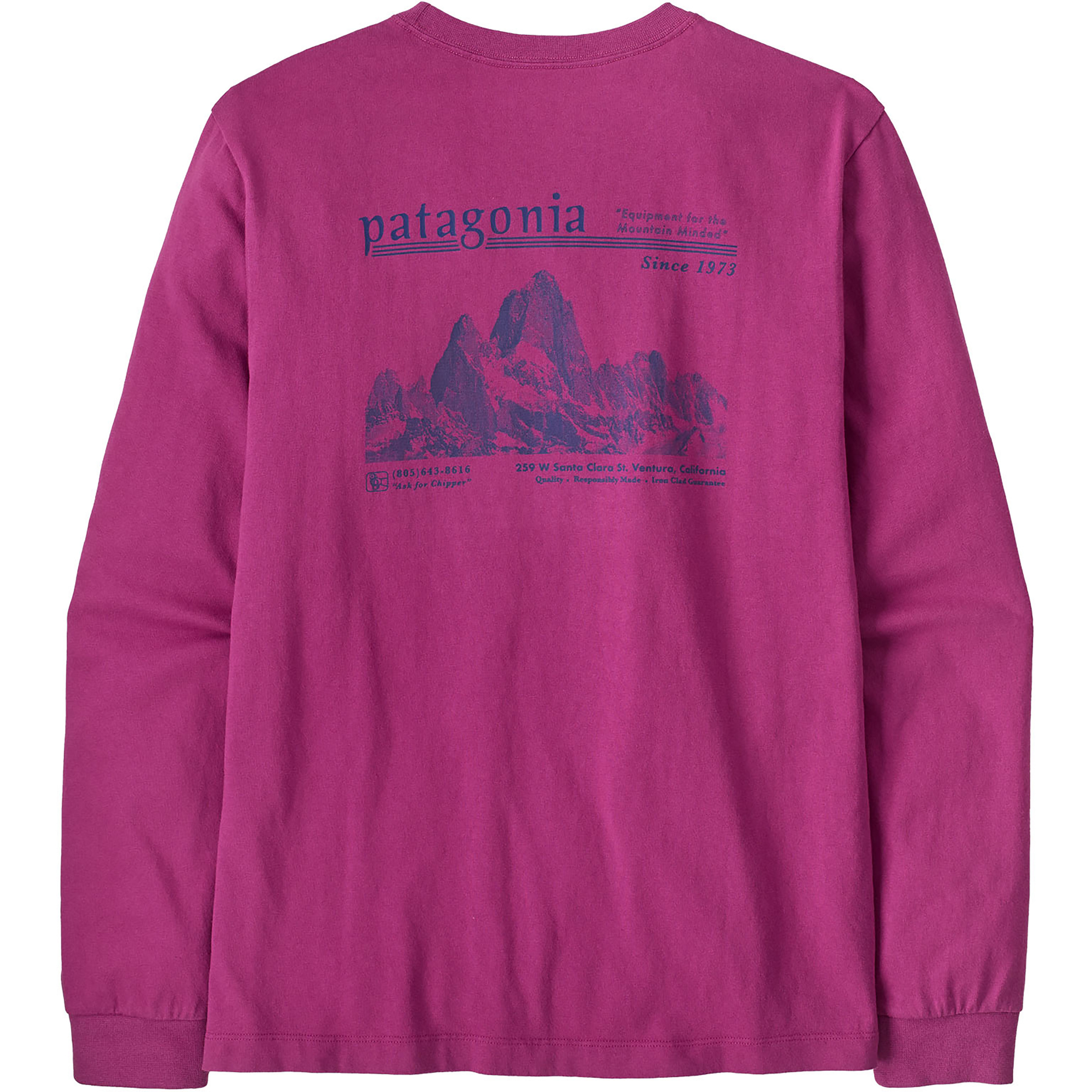Patagonia MW Hut Tripper Skyline Herren Longsleeves pink Größe XL Lifestyle Elastisch
