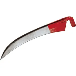 Magni, Spaten + Schaufel, Idealspaten 78107000 Reichsform-Sense Pionier geschliffen/poliert 70x60 mm, rot/Silber, 40 x 25 x 15