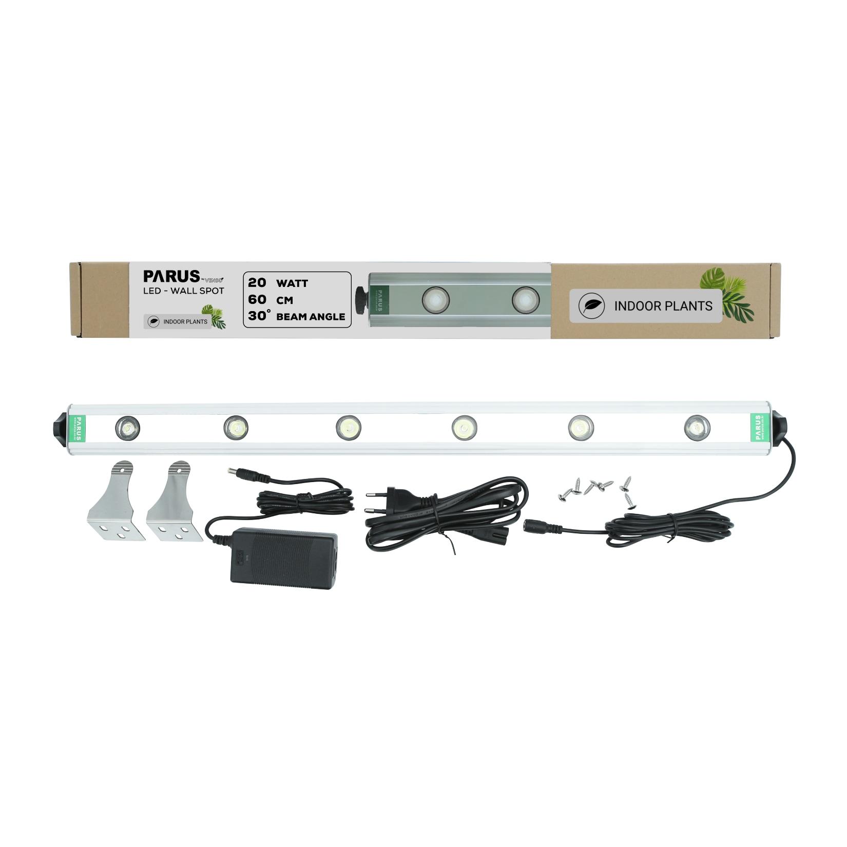 Parus by Venso Wall Spot 60cm , Abstrahlwinkel 30° , LED Wachstumslampe , Grow Light für Zimmerpflanzen und Grünpflanzen , Fassaden- und Wandbegrünung