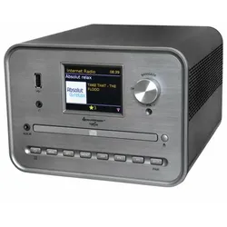 SOUNDMASTER ICD1050SI Internetradio + CD-Player schwarz/silber