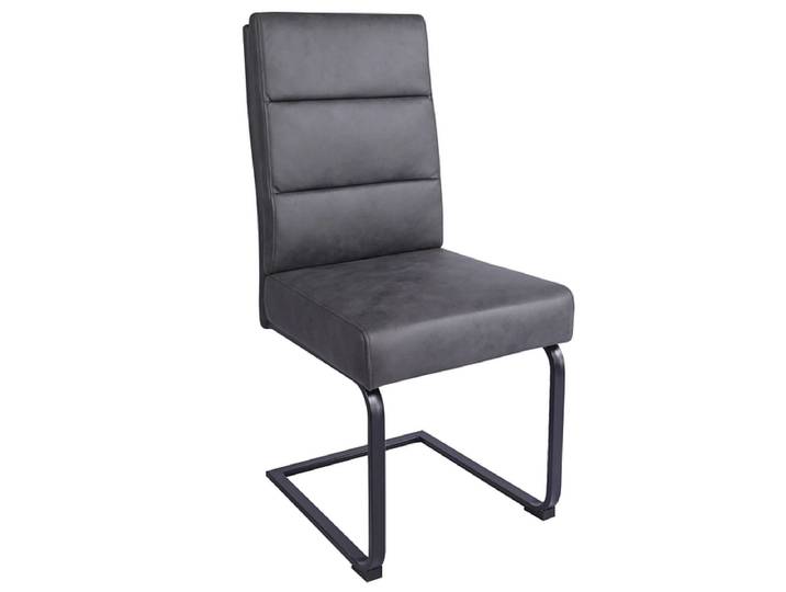 Stuhl CRUSH Synthetisches Leder grau