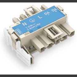 WAGO 770-7105 Netz-Adapter Netz-Stecker - Netz-Buchse Gesamtpolzahl: 5 Weiß 20 St.