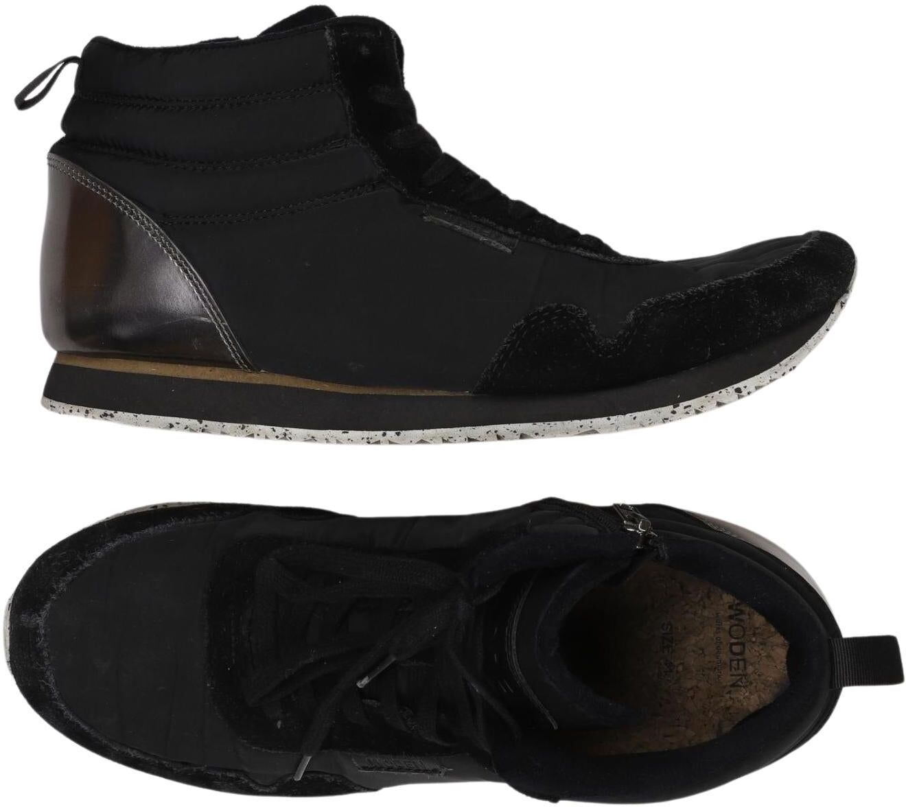 Woden Damen Sneaker, Schwarz, Gr. EU 41, kein / Etikett - Second Hand