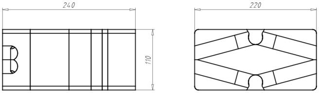 KAISER Support universel pour appareils 160-240 mm, plaque de montage 9966.21 (9966.21)
