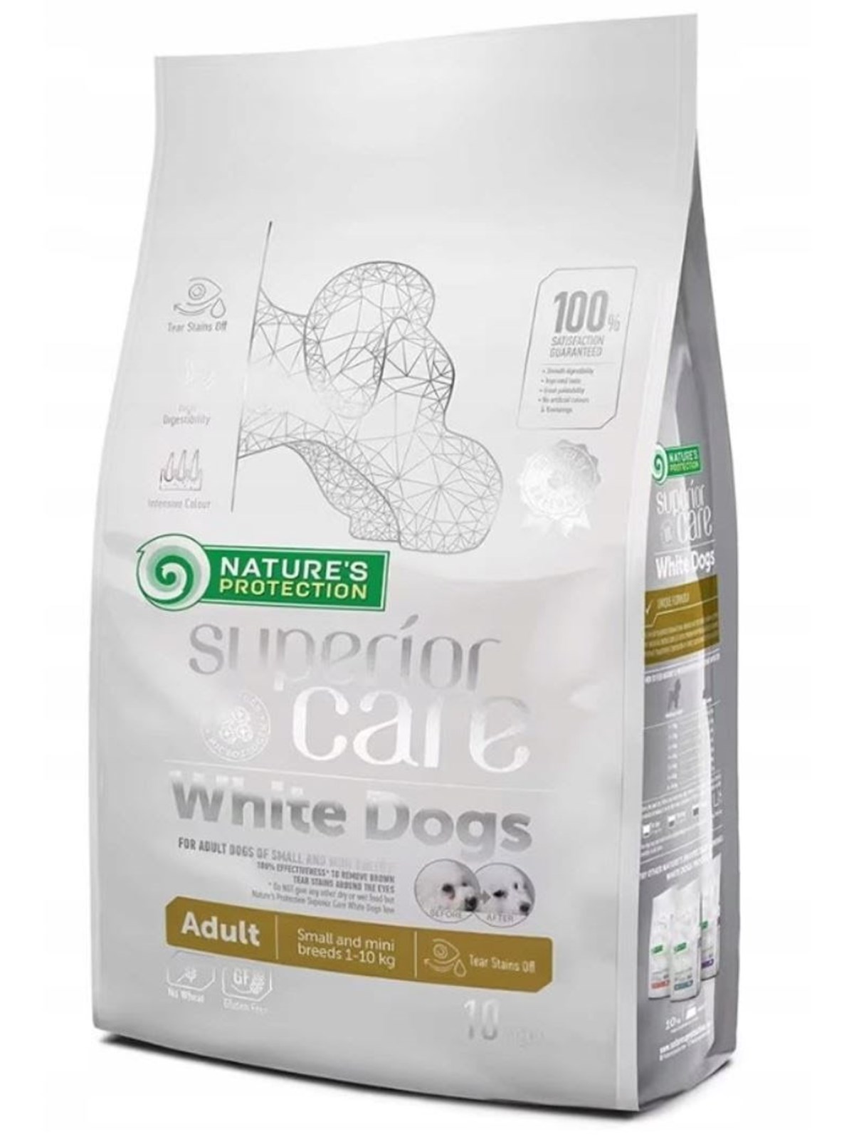 Nature's Protection Superior Care White Dogs Grain Free Adult Small Lamm - Trockenfutter für Hunde - 10 kg