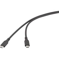Renkforce USB-Kabel USB4® USB-C® Stecker 1.00 m Schwarz RF-6830438