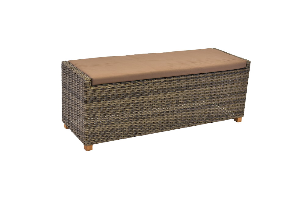 MERXXHANDELS Toskana Set 9tlg., 2 Bänke/2 Hocker m.Auflagen, 1 Tisch 16967445