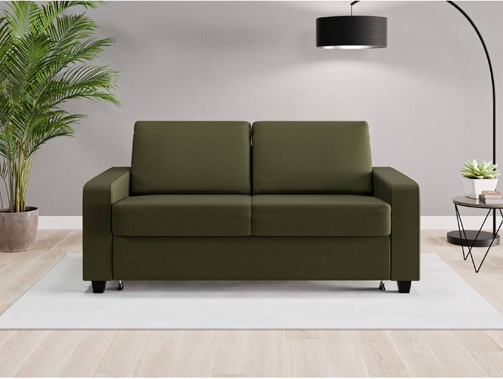 Einzelsofa Nairobi - Grün (Waldgrün) - Feiner Mikrofaserstoff