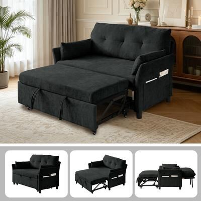 Pingliang Home Sleeper Sofa Bed,3-in-1 Convertible Pull Out Couch