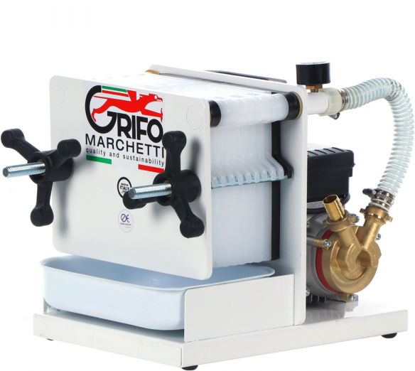 Grifo Hobby 10 - Karton- und Plattenweinfilter - Weinpumpe zum Filtern von Wein