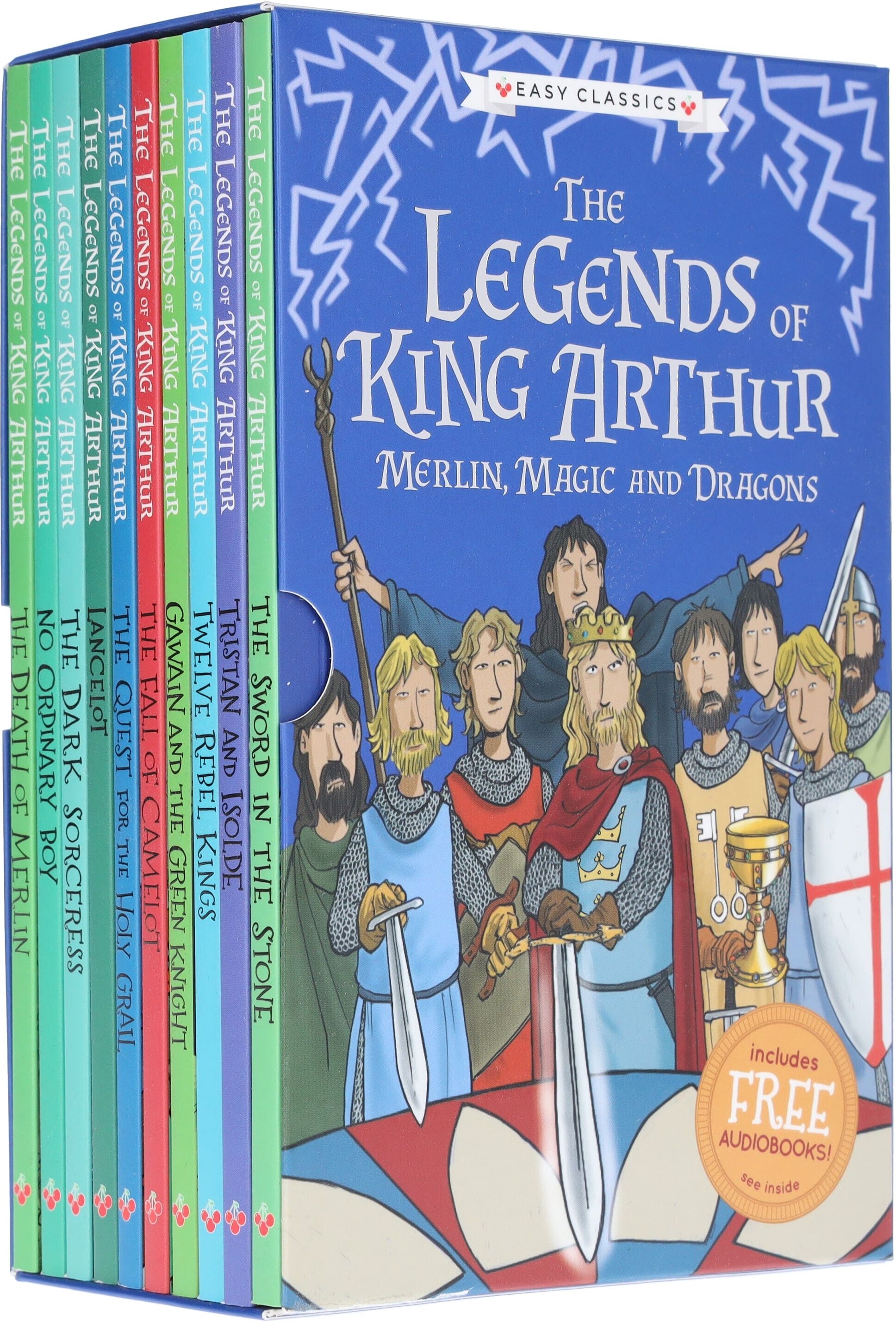 The Legends Of King Arthur Easy Classic 10 Books Box Set By Tracey Mayhew - Ages 7-9 - Paperback Sweet Cherry Publishing