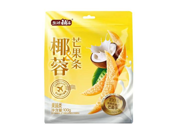 Yan Jin Pu Zi Kokosvlokken Mangostrips Snack 100 g