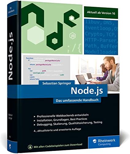 Sebastian Springer - Node.js: Das umfassende Handbuch. Serverseitige Web-Applikationen mit JavaScript entwickeln - Preis vom 12.10.2026 11:37:12 h