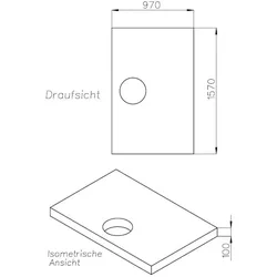 Neuesbad Wannenträger für Laufen Pro 160x100x3 SD 91041