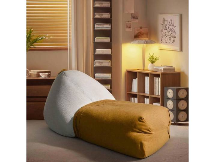 Pouf ultra confortable idéal pour le salon ou la chambre 130 cm marron - 1 place