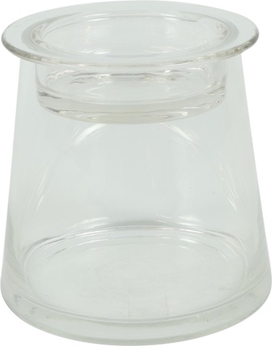 Countryfield Deco glas met komdeksel helder H13,5cm