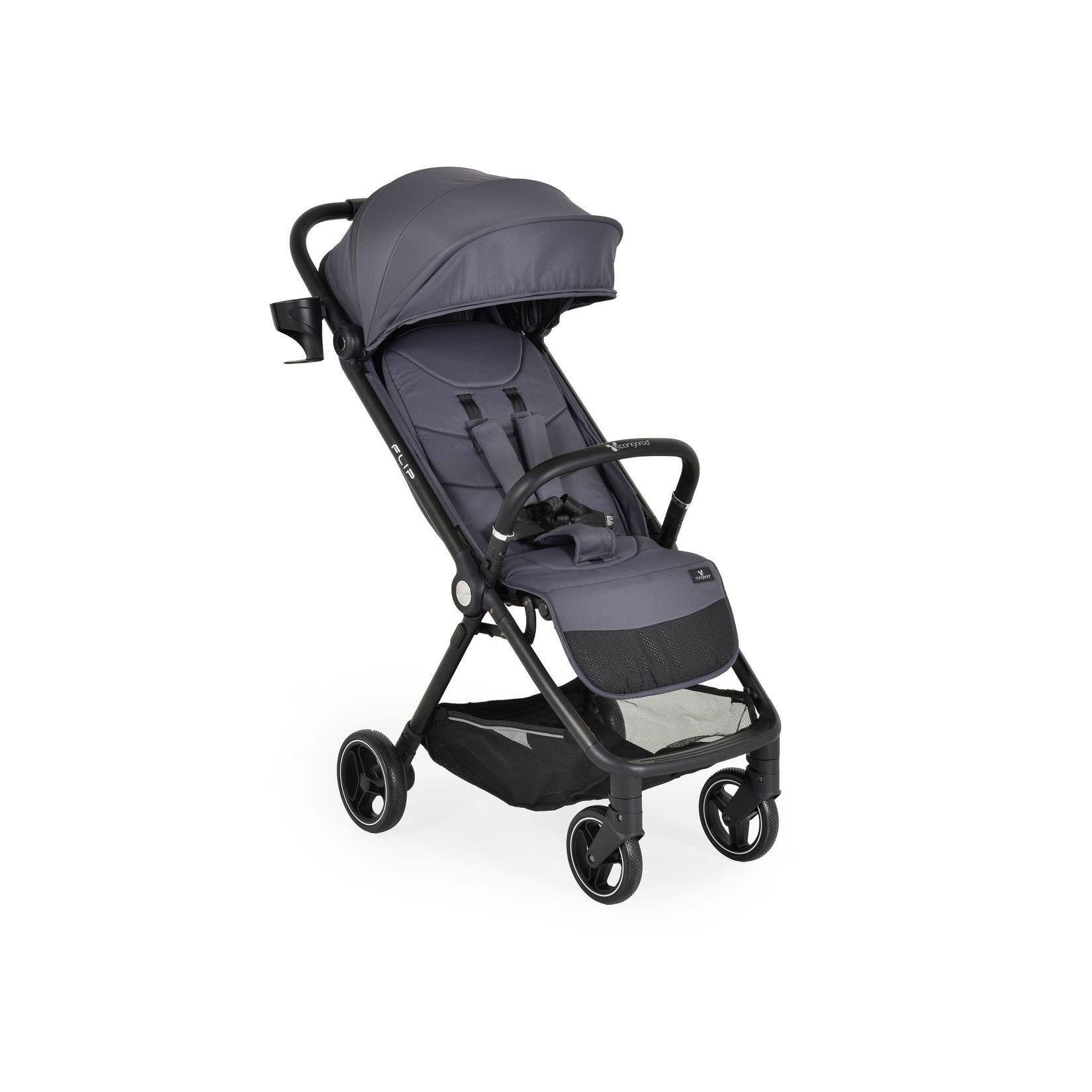 Cangaroo Kinderwagen, Sommerbuggy Flip klappbar Getränkehalter Korb Stoßdämpfer grau
