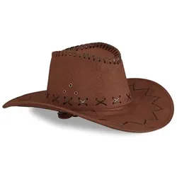 relaxdays Kostümhut »Cowboy« braun / schwarz braun