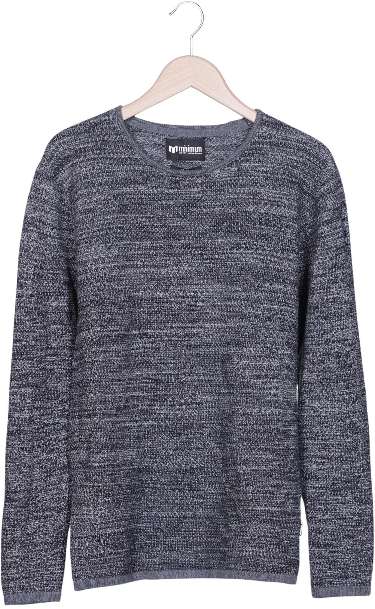 Minimum Herren Pullover, Grau, Gr. M, Baumwolle - Second Hand