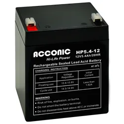Acconic HP5.4-12 Hi-Life Power AGM 12V 5.4Ah Bleiakku