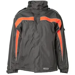 Winterjacke "COSMIC" - XXL - anthrazit/ orange