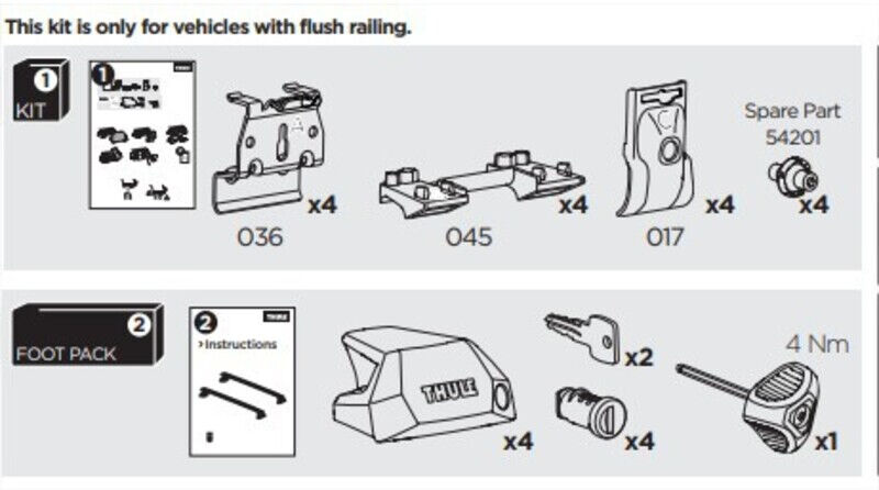 France Attelage Kit Thule 6036