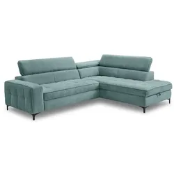 Ecksofa Nala Stoff Blau Hellblau
