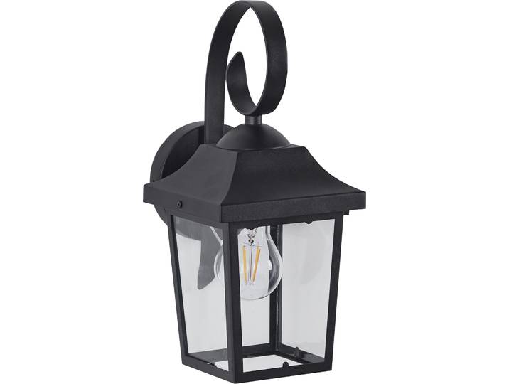 BELIANI Außenwandleuchte Schwarz aus Metall Außenbeleuchtung Gartenbeleuchtung Wandlampe Outdoor Modernes Design für Garten