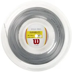 Tennissaite - Wilson - POLY PRO - silber - 200 m