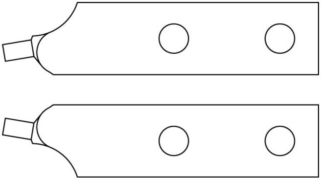 Paire d'embouts de rechange Gedore, coudés, diamètre 3,5 mm (pour 8000 J 51) (5704780)