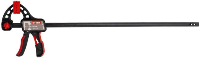 Serre-joint STIER, ouverture 600 mm, porte-à-faux 80 mm (905666)