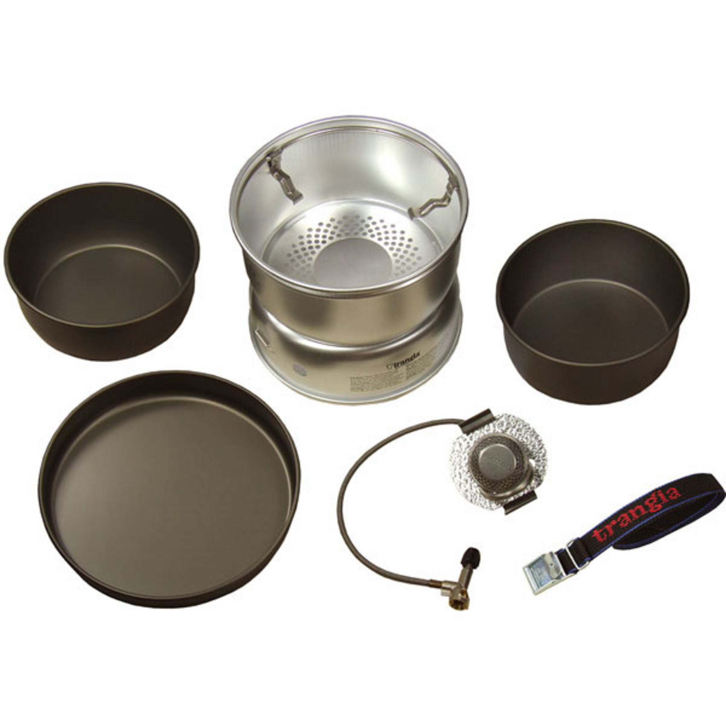Trangia Sturmkocher groß Gas 25-7 Campingkocher silber