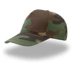Atlantis Unisex 5-Panel Baseball Kappe 'Start Five' Klassische Cap STFV camouflage one size