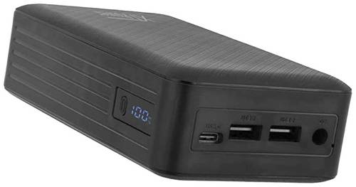 XTPower XT-27000 DC Powerbank 26800 mAh Li-Ion USB, DC-Buchse 3.5mm Schwarz Statusanzeige, gleichzeitiges Laden und Entladen