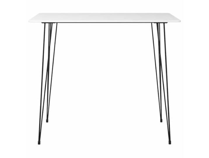 KDACVBMG Bartisch, weiß, 120 x 60 x 105 cm, MDF und Metall MDF-Platte, stabile Metallbeine, feuchtes Wischtuch, einfache Montage, Küche oder Esszimmer
