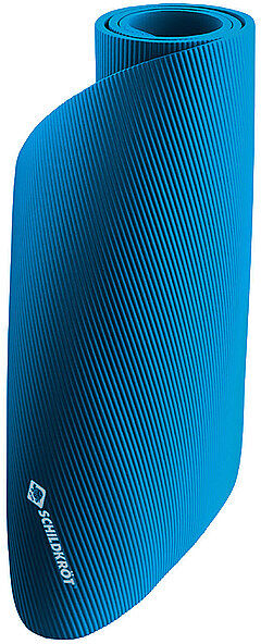 SCHILDKRÖT  Fitnessmatte 10 mm, Blau, mit Tragegurt  blau B