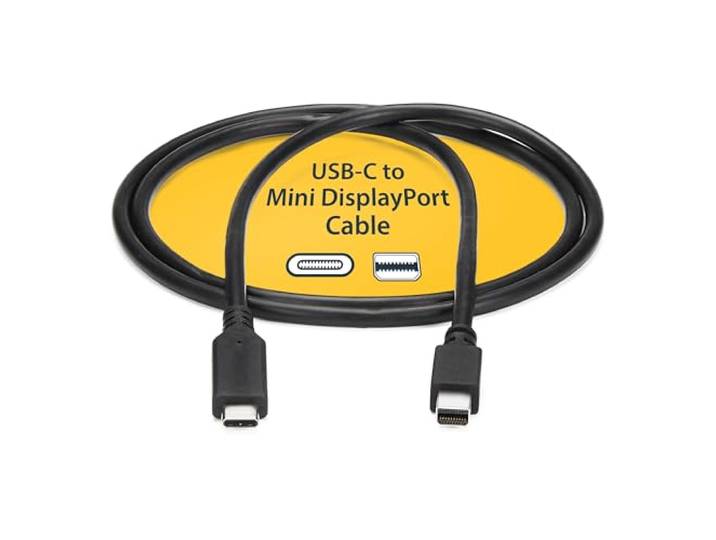 StarTech.com 1,8 m USB-C naar Mini DisplayPort kabel - USB C naar mDP kabel - 4K 60Hz - zwart (CDP2MDPMM6B)