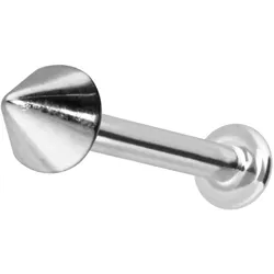 14 Karat Gold Labret mit Innengewinde SPITZE