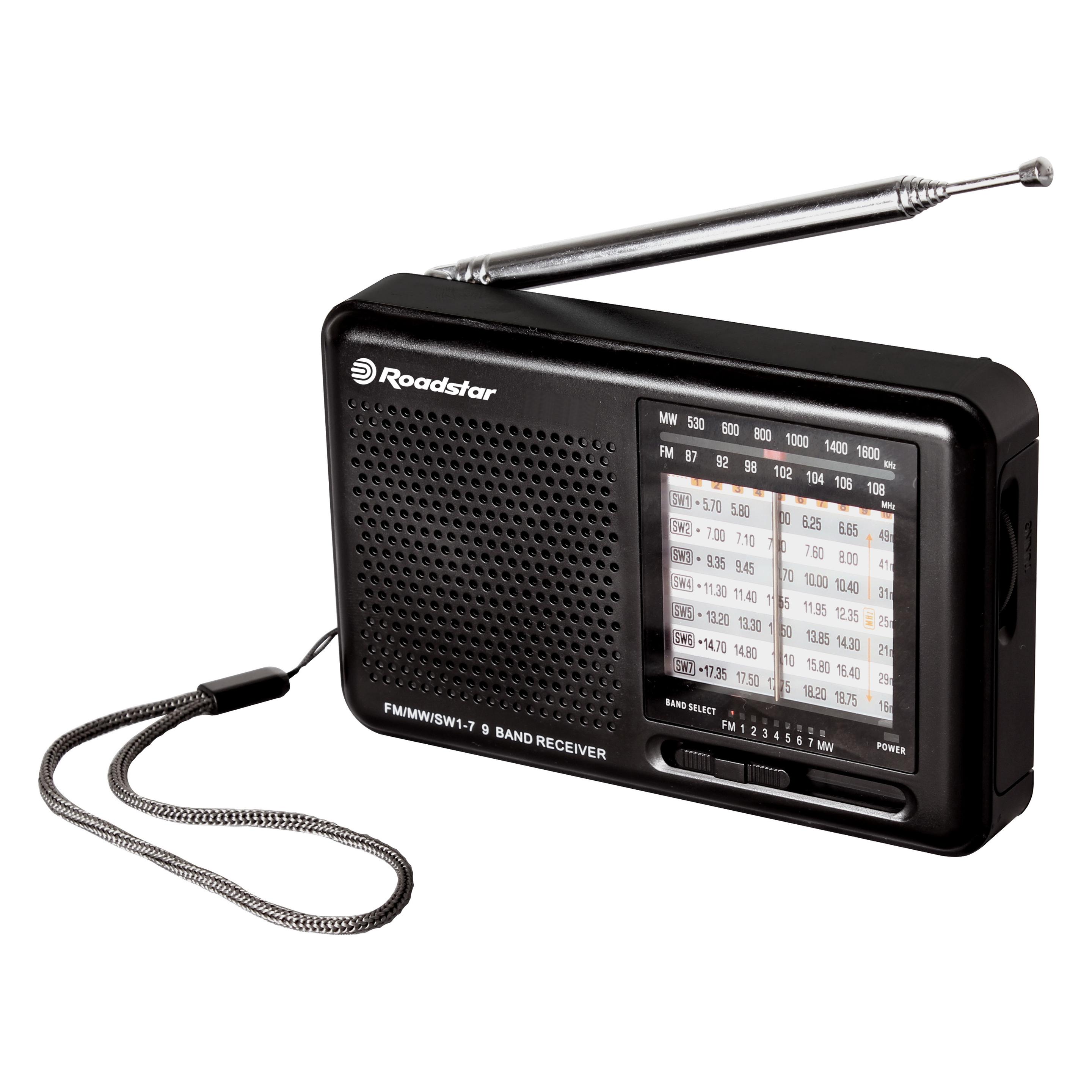 Roadstar TRA-2989 Radio Tragbar Analog Schwarz (AM, FM) (TRA-2989)
