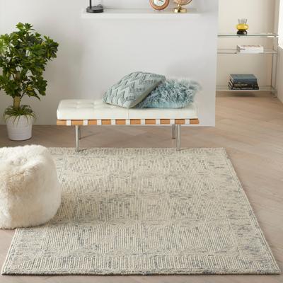 Nourison Vail Textured Modern Hand-tufted Looped Wool Area Rug