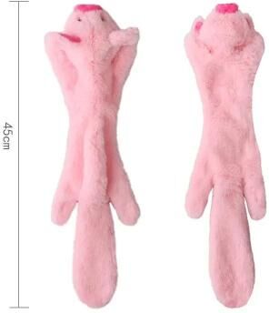 Uplifted Finds Simulated Animal No Stuffing Dog Toy Durable Plush Squeaky Pet Chew pig